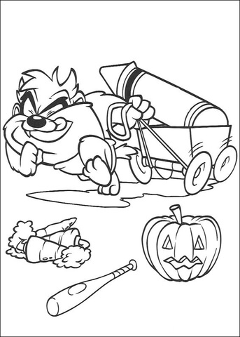 Tazmania  Coloring Page